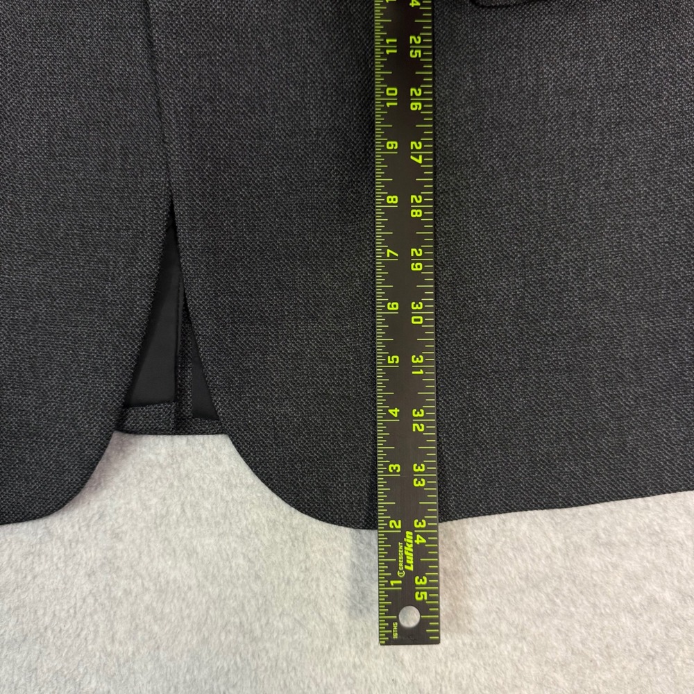 Jos A Bank Traveler's Collection Gray 100% Wool Blazer Sport Coat 46L 01110 - Picture 6 of 16
